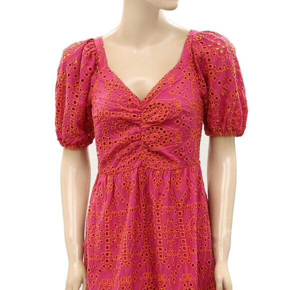 Friends Like These All Over Broderie Sweetheart Midi Dress Embroidered XS - Picture 6 of 8
